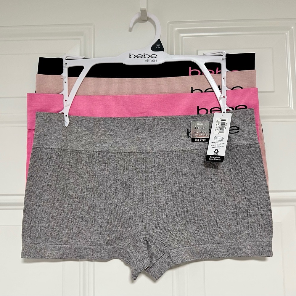Bebe - 4 Pack Tag Free Seamless Boy Leg